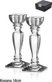 BOHEMIA זוג פמוטים Roxana קריסטל בוהמיה