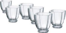 BOHEMIA סט 6 כוסות ויסקי קריסטל בוהמיה Arezzo 320ml