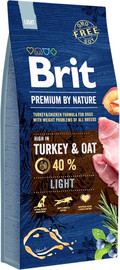 BRIT בריט מזון לכלבים לייט 15 ק"ג BRIT LIGHT TURKEY AND OAT