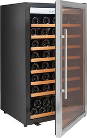 Vinopo מקרר יין מתקדם עם מדפי עץ עד 75 בקבוקים VINOPO