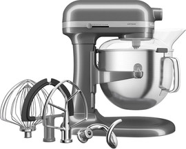 KitchenAid מיקסר מקצועי כולל קערה ענקית בנפח 6.6 ליטר KitchenAid Plus קיטשן אייד 5KSM70SHX כסוף