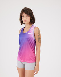 VN Vn Racer Tank - גופיית ריצה לנשים בצבע ורוד ערפל - ורוד