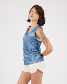 VN Vn Racer Tank - גופיית ריצה לנשים בצבע ג'ינס - כחול