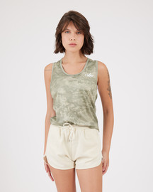 VN Vn Racer Tank - גופיית ריצה לנשים בצבע הסוואה ירוק - ירוק