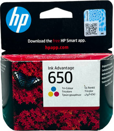 HP ראש דיו מקורי צבעוני HP 650