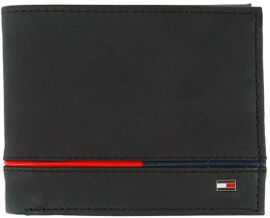 TOMMY HILFIGER ארנק עור לגבר במראה ייחודי
