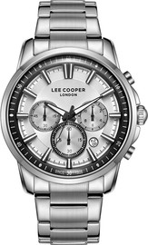Lee Cooper שעון גברים Lee Cooper London LC08068.330 כסף עם צמיד פלדת אל-חלד Multi Function