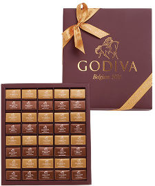 GODIVA אריזת שי Godiva milk &dark napolitana