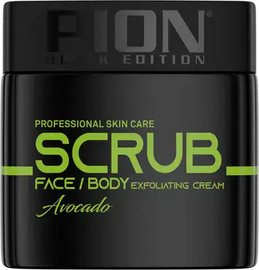 PION PION Black Edition - Scrub Avocado   קרם פילינג סקראב בריח ותמצית אבוקדו