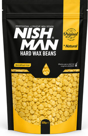 NISHMAN NISHMAN Hard Wax Beans Natural – שעווה מקצועית להסרת שיער