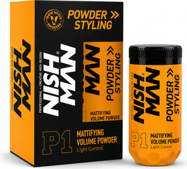 NISHMAN NISH MAN P1 Powder Styling – Mattifying Volume Powder Light Control אבקת נפח