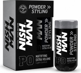 NISHMAN NISH MAN P0 Powder Styling – Mattifying Extra Volume Powder Light Control אבקת נפח