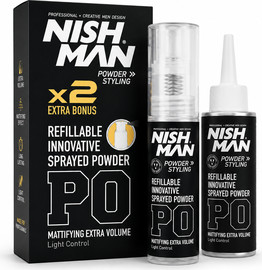 NISHMAN NISH MAN P0 Refillable Innovative Sprayed Powder – Mattifying Extra Volume