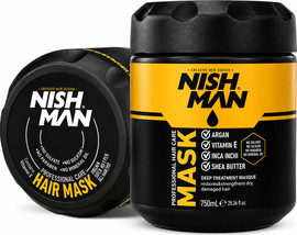 NISHMAN NISH MAN Professional Hair Mask – Argan, Vitamin E & Shea Butter מסכה