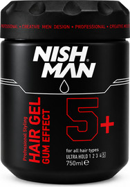 NISHMAN NISH MAN Hair Gel Gum Effect 5+ – Ultra Hold ג'ל לשיער
