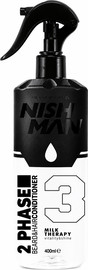 NISHMAN NISHMAN 2 Phase Milk Therapy 3 – ספריי קונדישנר דו-פאזי לשיער ולזקן 400 מ"ל