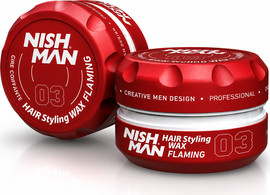 NISHMAN NISHMAN 03 Flaming Hair Styling Wax – ווקס עיצוב מקצועי לאחיזה חזקה