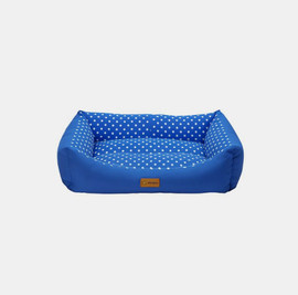 Joybox דובקס מיטה כחולה נקודות בינונית נגד מים 70X60X22 - ס"מ