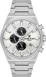 Daniel Klein שעון גבר Daniel Klein Elite DK.1.14347-1 – כסוף לוח לבן
