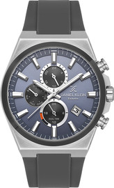 Daniel Klein שעון גבר Daniel Klein Exclusive DK.1.14348-3 – אפור כחול עם רצועת סיליקון אפורה