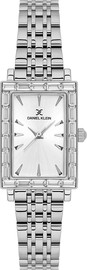 Daniel Klein שעון נשים Daniel Klein DK.1.14329-1 – כסף יוקרתי עם מסגרת אבנים