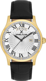 Daniel Klein שעון גבר Daniel Klein DK.1.14336-4 – זהב לוח לבן