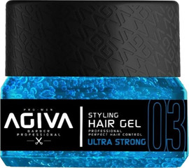 AGIVA ג'ל לשיער Agiva Styling Hair Gel Ultra Strong 03 - Blue 200ml - אחיזה מקסימלית לעיצוב מושלם
