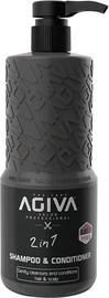 AGIVA שמפו ומרכך ללא מלחים Agiva 2-in-1 Shampoo 800ML אגיבה