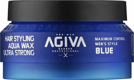 AGIVA ווקס לשיער Agiva Hair Wax 02 NAVY BLUE Aqua Wax Ultra Strong 90mL אגיבה