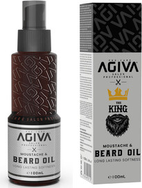 AGIVA שמן לזקן ולשפם אגיבה AGIVA MOUSTACHE & BEARD OIL 100ML