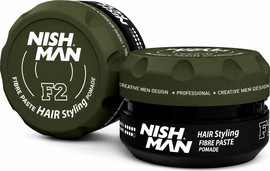 NISHMAN NISHMAN F2 Fibre Paste Pomade – פייבר פייסט לעיצוב גמיש ומרקם עשיר