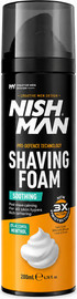 NISHMAN NISHMAN Shaving Foam Soothing Menthol – קצף גילוח מרגיע עם מנטול