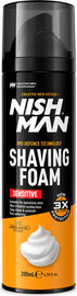 NISHMAN NISHMAN Shaving Foam Sensitive – קצף גילוח לעור רגיש