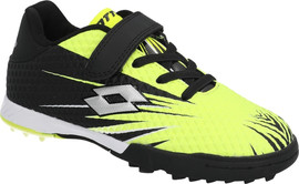 Lotto נעלי קטרגל לילדים מבית לוטו – LOTTO STRIKER TT צבע שחור-צהוב ניאון