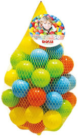 Dolu Toys 50 כדורים צבעוניים בגודל 6 ס"מ לאוהל/בריכה