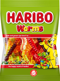 הריבו Haribo Worms 160g גומי הריבו תולעים