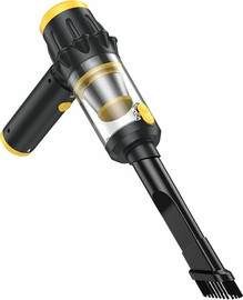 S-Free שואב אבק לרכב אלחוטי חזק 120W עם מסנן HEPA – קומפקטי, נייד ורב שימושי