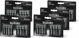 S-Free SUZUKI ENERGY – סוללות AA אלקליין | מארז 8 (LR6) | 5 חבילות – 40 סוללות
