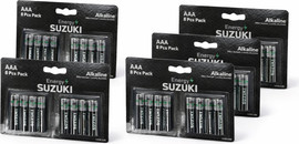 S-Free SUZUKI ENERGY – סוללות AAA אלקליין | מארז 8 (LR03) | 5 חבילות – 40 סוללות