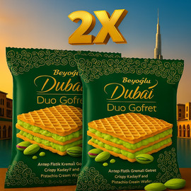 Teimim Dubai Waffle וופל עם קרם דובאי שתי יחידות