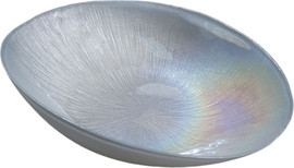 B-DECOR קערה זכוכית אובלית 30 ס"מ MARTINEZ PEARL