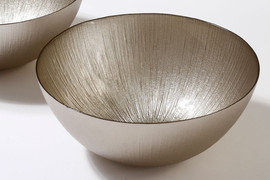 B-DECOR קערת זכוכית עמוקה MARTINEZ CHAMPAGNE