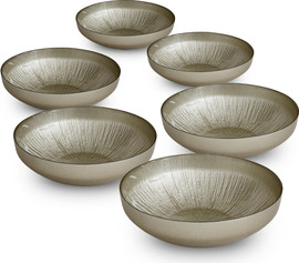B-DECOR סט 6 מרקיות זכוכית צבע  זהב MARTINEZ GOLD
