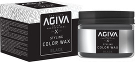 AGIVA ווקס צובע זמני בצבע שחור Agiva Hair Styling Color Wax Black 120ml