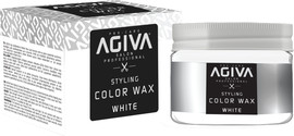 AGIVA ווקס צובע זמני בצבע לבן Agiva Hair Styling Color Wax White 120ml