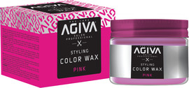 AGIVA ווקס צובע זמני בצבע ורוד Agiva Hair Styling Color Wax Pink 120ml