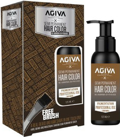 AGIVA צבע לשיער חצי קבוע Agiva Semi Permanent Hair Color- Brown 125ml אגיבה