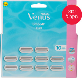 ונוס ייבוא מקביל יבוא מקביל* SMOOT מארז סכיני גילוח לאשה