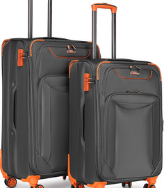 Camel Mountain Camel Mountain® Titan 24" & 28" – זוג ורסטילי לכל אורך נסיעה - אפור גחלים וכתום להבה