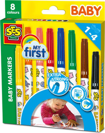 SES Creative הטושים הראשונים שלי – 8 צבעים